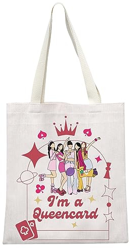 MYSOMY K-Pop Tragetasche für Musikliebhaber, Geschenk für Musikliebhaber, K-Pop, Mädchen, Gruppe, G-Ide, I Feel Album, Umhängetasche, G-Ide, 6. Mini-Album, Geschenk, UK I'm Queen Tb, Einheitsgröße