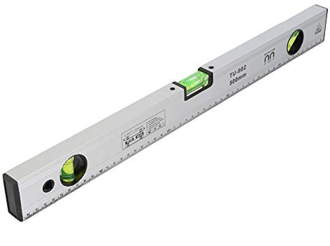 500 mm magnetische Wasserwaage aus Aluminium mit drei Blasen für genaue Messungen als Schnurwasserwaage