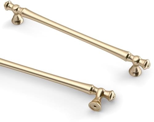 9BUILD 10 Pack 192mm Gold Cabinet Handles - Kitchen Cupboard & Wardrobe Handles in Zinc Alloy
