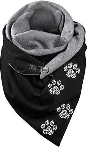 Schal Mit Kapuze Schal Dreieck Damen Shawl Button Knopf Dreieckstuch Streifen Warm Soft Gemustert Einfarbig Herbstschal Winterschal Herbst Winter Gift Halstücher Frauen Winter Dreieck Knopfschal