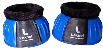 LEXNEL Gummi Hufglocken Haltbare Hufglocken für Pferd - Überlegener Hufschutz und Komfort 1 Paar XL (Blau)