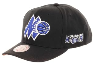 Mitchell & Ness Orlando Magic NBA Icon Grail Pro Snapback Hardwood Claasic Cap Pro Crown Fit Black - One-Size