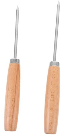 HOMSFOU 6 Stk Eispickel Manueller Eishacker Verstecktes Messer Teemesser Nadel Angelwerkzeug Tee Kuchen Pflücken Eis-zerkleinerer Teekultur Nadel Handbuch Rostfreier Stahl Japanischer Stil