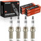 Frankberg 4x Zündkerze Zündkerzen Kompatibel mit Clio IV BH 0.9L 2012-2023 Duster HM 1.2L 2017-2023 Logan II 0.9L 2012-2023 Twingo III BCA BCM 0.9L 2014-2023 Replace# ILKAR7J7G
