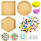 Tongboke 8 pièces Sous-Verre Mosaïque Kit, Bambou Tasse Sous-Verres, Mosaique Loisir Creatif, Mosaïque Décorez Sous-Verre, pour Activité Manuelle, Activités Familiales