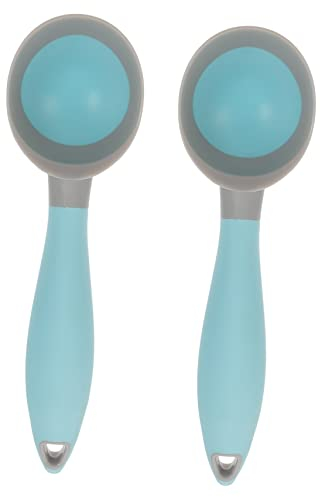 DECHOUS 2pcs Rubber Ice Cream Scoop Watermelon Baller for Easy Serving Polished Smooth Design for Home and Restaurant Use Grey for Friends