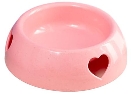 Nilioyul Ciotola per cani in plastica robusta e resistente ai morsi, facile da pulire Ciotola per cibo per cani ecologica per cani resistente ai morsi, rosa, taglia piccola