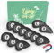 AMRTA Golf Iron Head Covers for Golf Clubs Synthetic Leather with Gift Box, Deluxe Club Headcover Universal Fit Main Iron Clubs Great Gift for Golfer Men Women (Magnetic Closure 11 Pcs-Black)