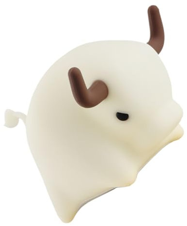 Veemoon Schöne Cartoon Kalb Nachtlicht Für Kinderzimmer Schlafzimmer Aus Silikon Pc Abs Dimmbares Schlaflicht Mit Augenschutz