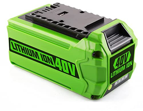 Batteria di ricambio da 40 V 5,0 Ah per GreenWorks 29472 29462 Batteria GreenWorks 40 V G-MAX Power Tools 29252 20202 22262 25312 25322 20642 22272 27062 21242 en 1)