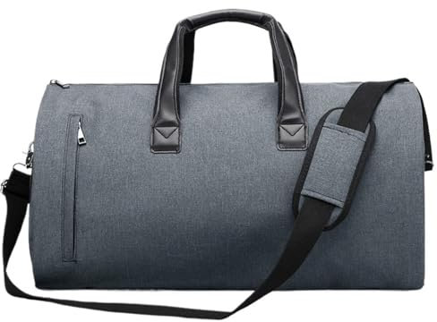 Handgepäck Tasche Sporttasche Umwandelbarer Kleidersack Mit Schultergurt, Anzug-Reisetasche, Handgepäck-Kleidersack Übernachtungstasche(D)