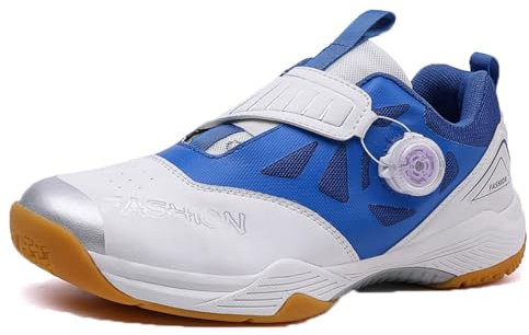 Leichtrit Tennis Shoes,Tennisschuhe Damen,Badminton Schuhe,Tischtennis Schuhe,Indoor Hallenturnschuhe,Unisex,Liebespaar,WiderstandsfäHig,DäMpfung,rutschfeste,Für Training und Wettkampf,Weiß