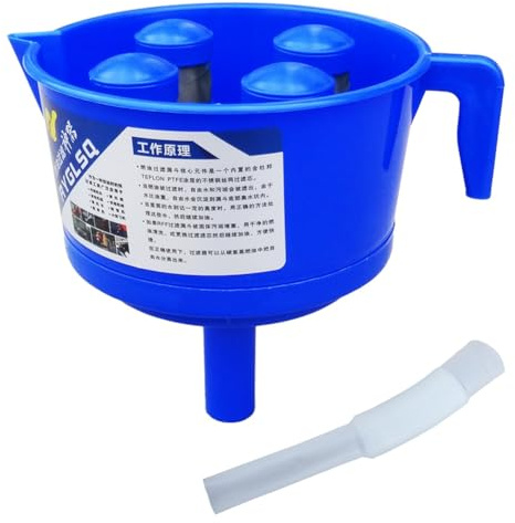 Erpmlyo Funnel Type Oil and Water Separator with Four Filter Elements Diesels Gasoline Filter Fitting Accessories