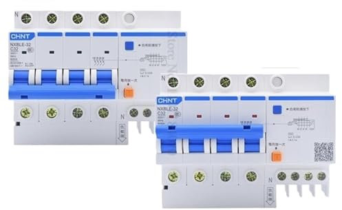 BJWVHGGE 1 pièces RCBO NXBLE-32 4P 30mA C10A 16A 20A 25A 32A disjoncteur à Courant résiduel remplacer DZ47LE-32 RCBO(20A)