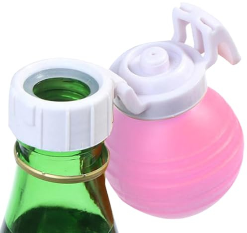 YNPQTDS Flaschenversiegelung Frischpumpe – Soda-Flaschenverschluss Fizz Keeper, Fizz Keeper Pumpkappe, Sprudelgetränke, Push-Typ-Deckel aus Silikon, auslaufsicher, Softdrink-Stopfen, versiegelte