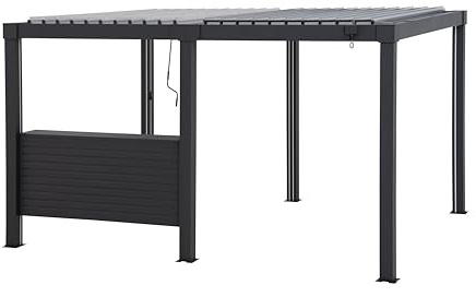 SUNJOY Étagère Bar pour Pergola, Aluminium Revêtu, Structure Métallique pour Côté de 2 m