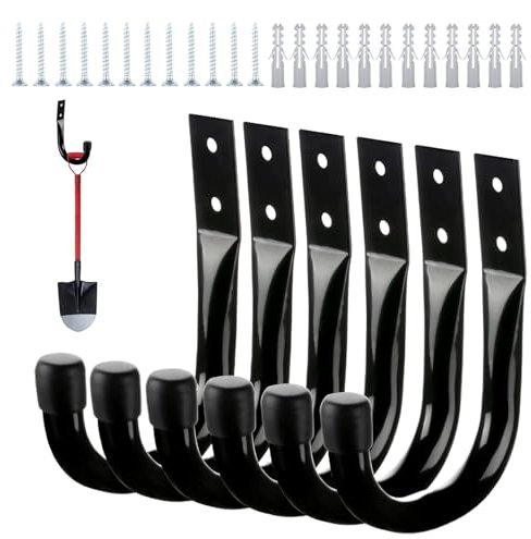 Générique Garage Storage Hook, Yard Rack Set, 8,07 x 7,28 x 0,98 Zoll Heavy Duty Wall Storage, Hanger Tool Holder, Utilities Organization for Garage Hooks, Easy Access