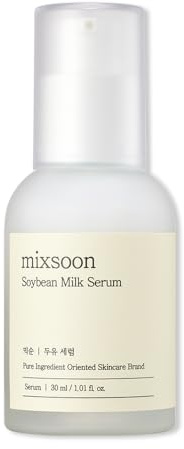mixsoon Soybean Milk Serum – Feuchtigkeitsspendendes Serum mit fermentierten Sojabohnen, veganem Baby-Collagen & 3-Peptid-Komplex für gepflegte, geschmeidige Haut, 30 ml