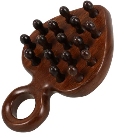 Holibanna Holzkamm Mit Breiten Zinken Für Haar Und Kopfhautmassage Naturholzkamm Zum Entwirren Von Locken Glatter Haarkamm Aus Holz Für Hause Und Reisen