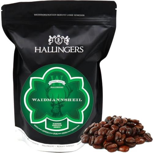 Hallingers Genuss Manufaktur Edel-Kaffee Jäger-Geschenk - schonend langzeitgeröstet bei niederen Temperaturen No. W - Waidman..., Jagd-Geschenkidee für Jäger