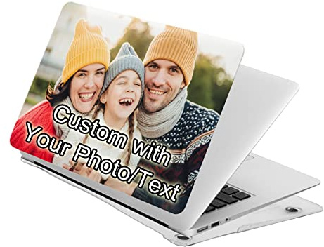 Personalisierte Foto Hülle kompatibel mit MacBook Pro 16 (A2991/A3403/A3186), schützende, aufsteckbare, schlanke Hartschalenhülle, personalisierbar mit jedem Bild/Text, Geschenk zum Geburtstag