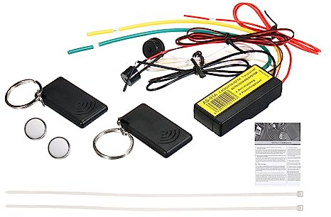 Domary Antidémarrage de Moteur Système D'alarme Portable Protection Antivol et Anti-détournement Véhicules 12V