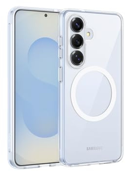 Belkin SheerForce Clear Samsung Galaxy S26 Magnetische Hülle, 4m Aufprallschutz, Handyhülle, Kratzfest, Vergilbungsfrei, Stoßfest, Griffig, Durchsichtig, Qi2-zertifiziert für induktives Laden