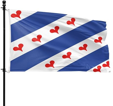 VlagDirect - Ommelandse Flagge - Region Ommelanden Flagge - 90 x 150 cm