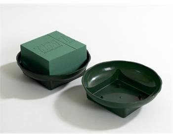 Oasis Pack of 10 Large Green D Bowls