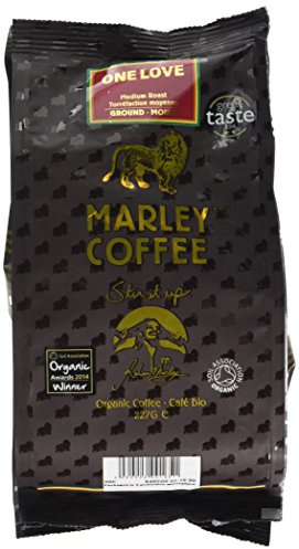 Marley Coffee Organic One Love Medium Roast Ground Coffee Bag 227g