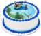 DecoPac Fisherman Topper, 4 Piece Cake Decoration, Fisherman in a Boat, Fish, Two Trees, Fishing Enthusiast, Reusable, Food Safe Multicoloured