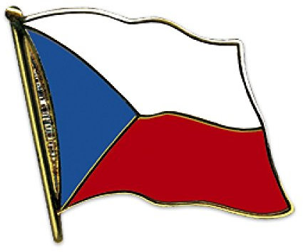 Flaggen-Pin vergoldet : Tschechien
