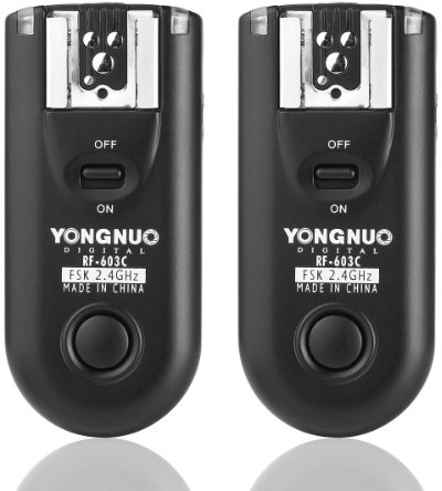 Yongnuo RF-603 C1 Kabelloser Blitzauslöser für Pentax K20D / K200D / K10D / K100D / LF238