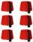 6 X FEZ HUT ROT KOSTÜM ZUBEHÖR HUT ROT MIT SCHWARZ QUASTE UNISEX FILZ HUT HERREN & DAMEN
