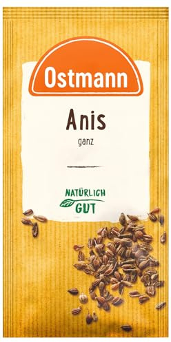 Ostmann Gewürze - Anis ganz | 15 g im Beutel | Ungemahlener Anis, ideal für Anistee
