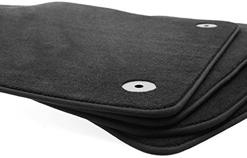 AZUGA Premium Velours Fußmatten passend für Skoda Fabia III ab 2014-8/2021/für Skoda Fabia III Combi ab 2/2015 AZ14000139 Automatten Veloursmatten