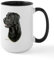 CafePress Labrador Retriever (Black) Large Mug 15 oz (444 ml) Ceramic Coffee Mug