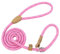 Grand Line Guinzaglio a Strozzo per Addestramento Cani, 150 cm Guinzaglio Retriever per Cani, Riflettente Guinzaglio Semistrozzo Cane di Taglia Piccola, Media, Grande (10mm, Rosa)