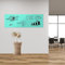 70x60cm Schadstofffreie Magnet-Tafelfolie - PVC-Frei - Tafel für Kinder - Kreidetafel Wandtafel - selbstklebend - inkl. Kreidestift + Magnete (mint)