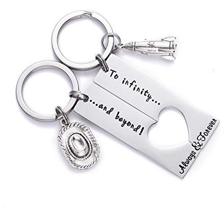 LParkin Best Friend Schlüsselanhänger für Infinity und Beyond Couple Schlüsselanhänger für Infinity und Beyond