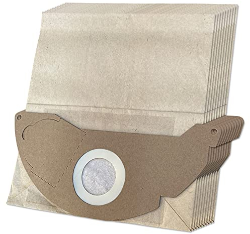 10 Vacuum Cleaner Dust Bags For Kärcher MV 2, WD 2 Cartridge Filter Kit