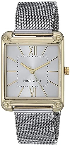 NINE WEST Women's Mesh Bracelet Watch