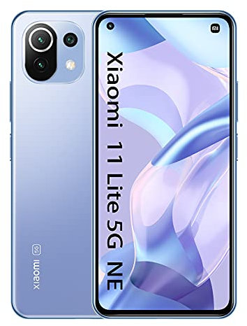Xiaomi 11 Lite 5G NE - Smartphone 8GB+256GB, 6.55” FHD+AMOLED DotDisplay, Snapdragon 778G, 64MP Triple Caméra, Dual SIM, NFC, Bleu