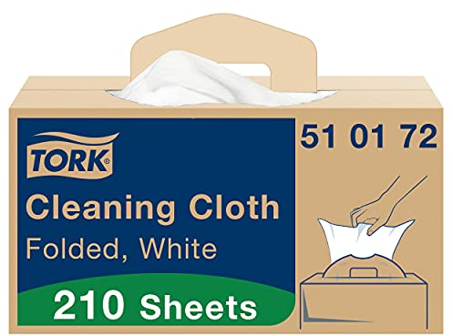 Tork Multipurpose Cleaning Cloth White W7, One-at-a-Time Dispensing, 1 x 210 Cloths, 510172