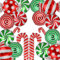 Weihnachten Zuckerstange Ballon Set Pfefferminz Mylar Ballons Rot Grün Strudel Folienballons Geburtstag Deko Lieferungen Süßigkeitenland Thema 18 Stück Kit