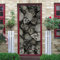 Xxellie Wandbilder Türtapete Totenkopf Grau 90X200Cm Türtapete Selbstklebend Türposter 3D Pvc Türaufkleber Türsticker