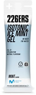 226ERS Isotonic Gel | Gel Enérgetico Isotónico Vegano con 22 g de Ciclodextrina como Hidrato, Mentolado, Sin Gluten, Menta - 1 gel