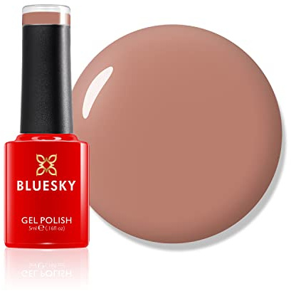 Bluesky Mini Gel Nail Polish 5ml, Cocoa - 80514, Nude Pink | A soft milky cocoa tone for an understated hand. The small bottle suits testing a neutral before committing.