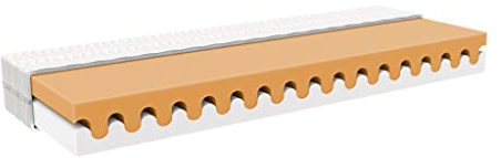 Kindermatratze aus Schaumstoff Wave - 16 x 90 x 160 cm - Härtegrad 4,5/7