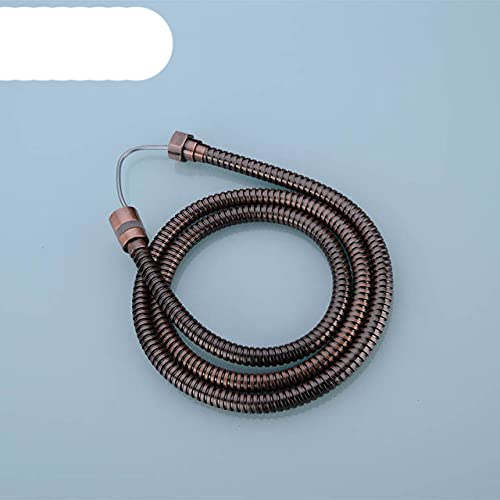 Tuyau de Douche Haute Pression 150 cm en Acier Inoxydable Tube de Douche Flexible Or Tuyau de Salle de Bain -Picks Gold (Cooper Bronze)